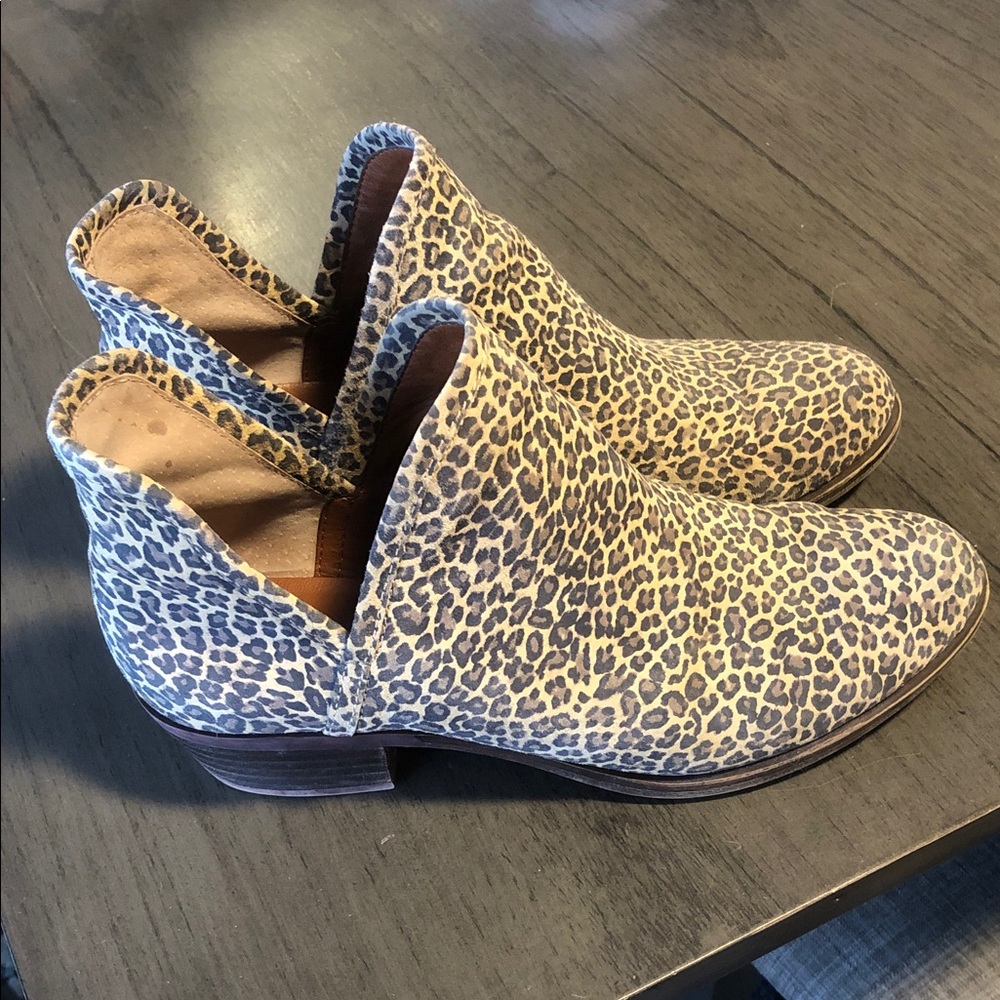 Leopard Print Ankle Booties -